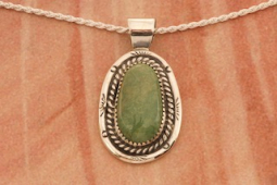 Genuine Manassa Turquoise Sterling Silver Pendant